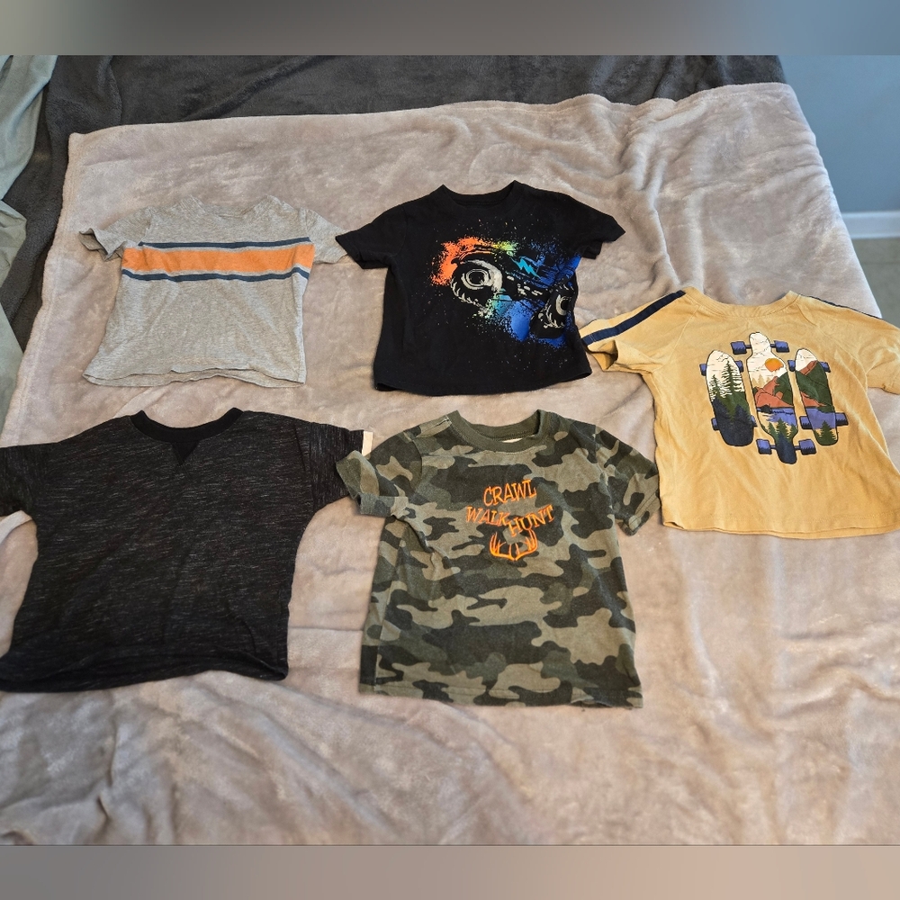 Lot of 5 short sleeve shirts - size 18 month